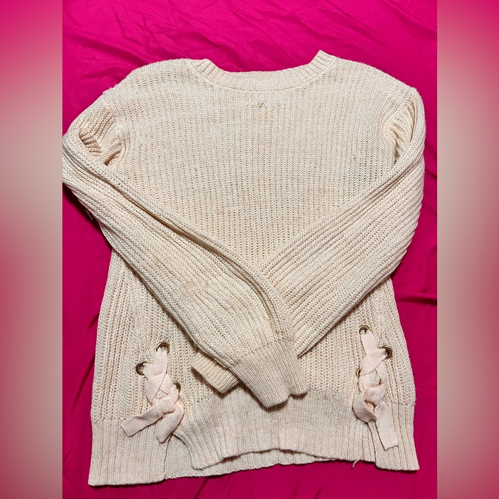 Beige knit sweater